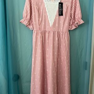 NWT Scarlet Darkness Pink Midi Dress
